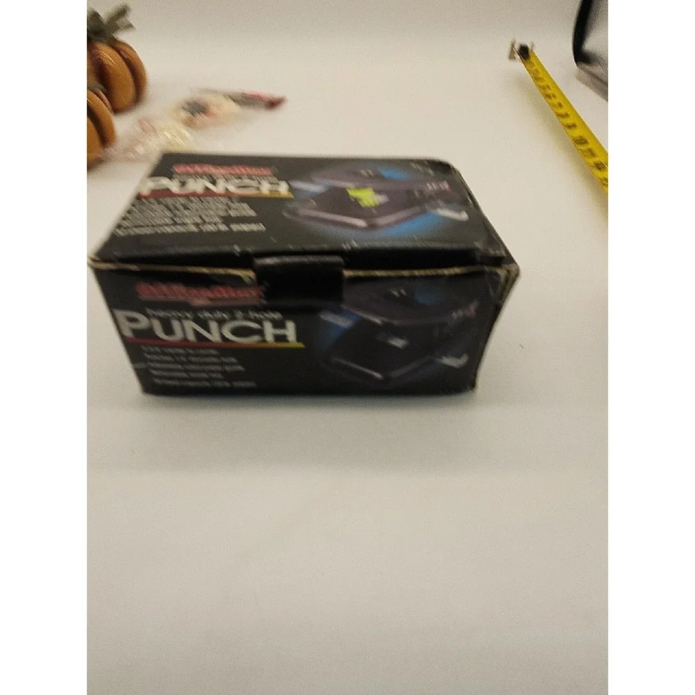 Heavy Duty Black Office Max 2-Hole Punch‎ Office Equipment Paper New
